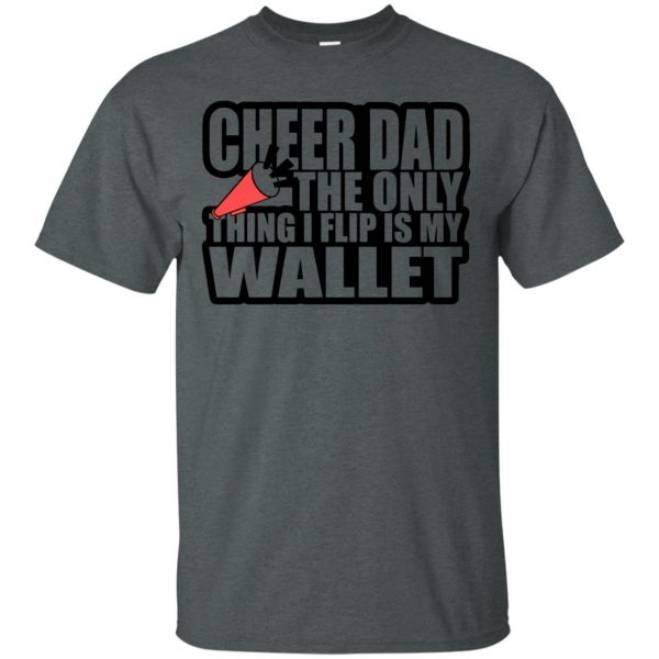 funny cheer dad t shirt - dark heather