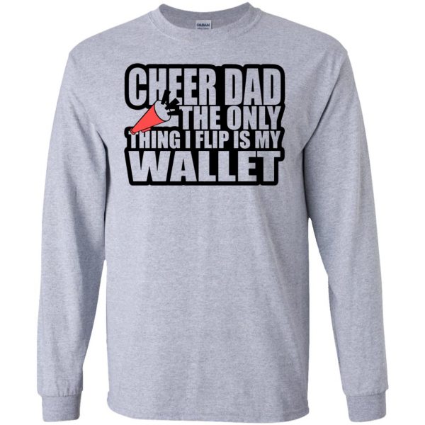 funny cheer dad long sleeve - sport grey