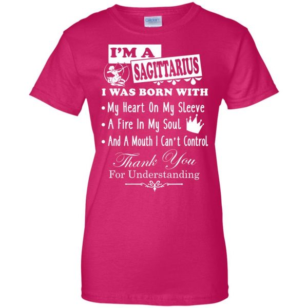 sagittarius womens t shirt - lady t shirt - pink heliconia