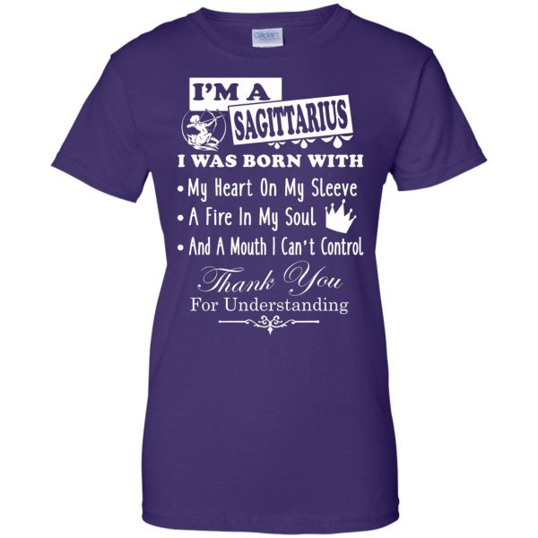 sagittarius womens t shirt - lady t shirt - purple