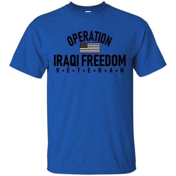 operation iraqi freedom t shirt - royal blue