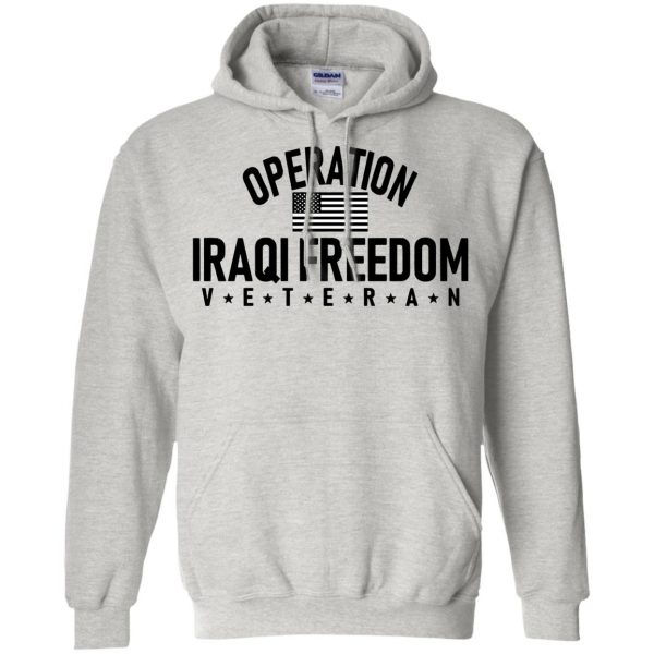 operation iraqi freedom hoodie - ash