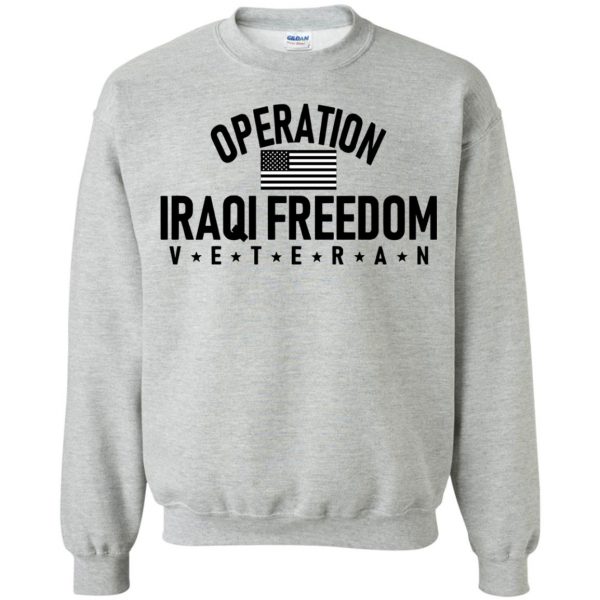 operation iraqi freedom sweatshirt - sport grey