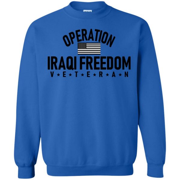 operation iraqi freedom sweatshirt - royal blue