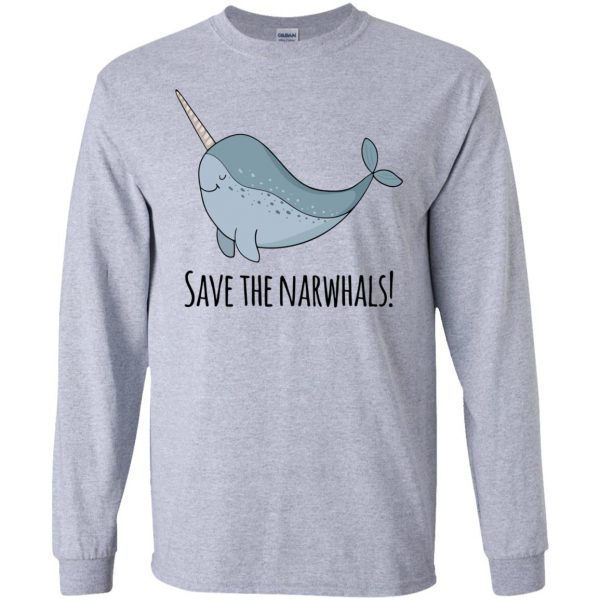 narwhal long sleeve - sport grey