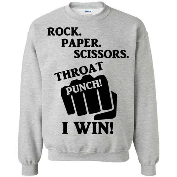throat punch thursday sweatshirt - sport grey