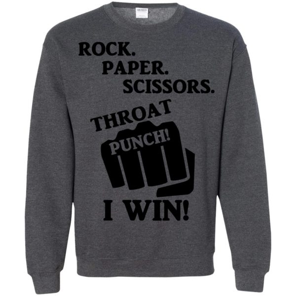 throat punch thursday sweatshirt - dark heather