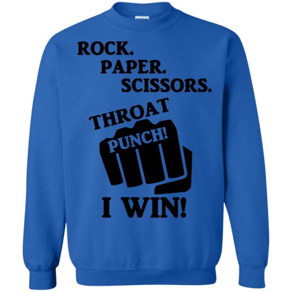 throat punch thursday sweatshirt - royal blue