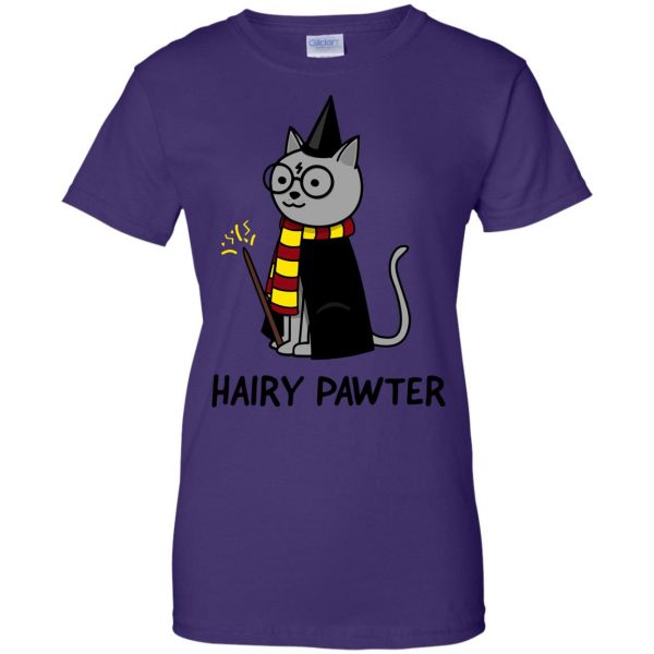 hairy pawter womens t shirt - lady t shirt - purple