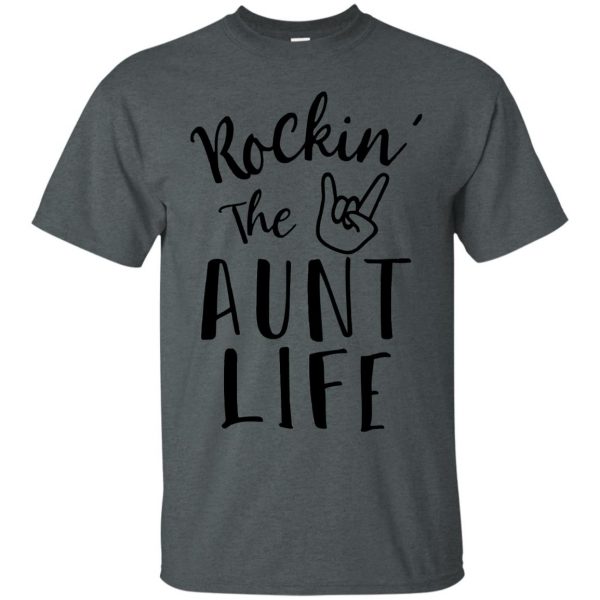cheer aunt t shirt - dark heather