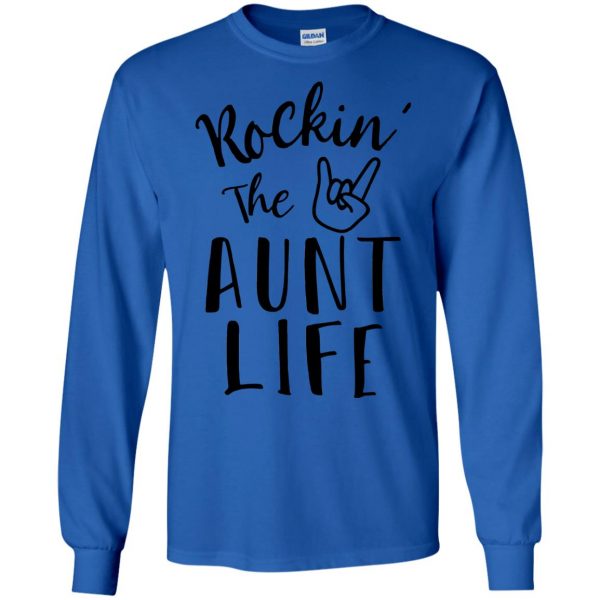 cheer aunt long sleeve - royal blue