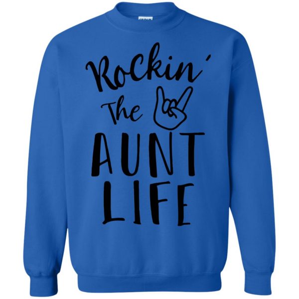 cheer aunt sweatshirt - royal blue