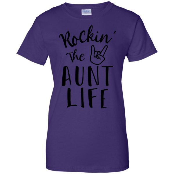 cheer aunt womens t shirt - lady t shirt - purple
