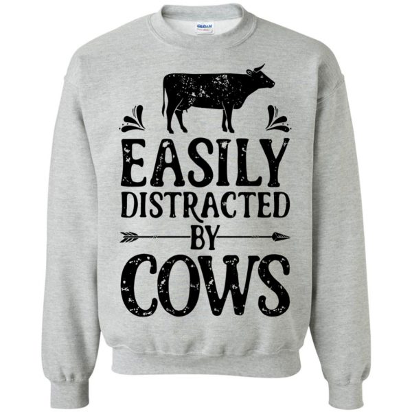 funny cow sweatshirt - sport grey