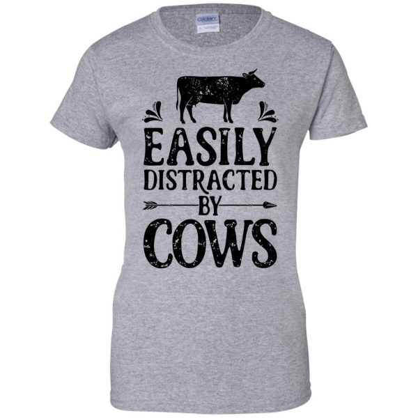 funny cow womens t shirt - lady t shirt - sport grey