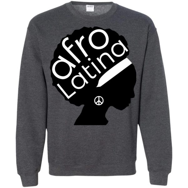 afro latina sweatshirt - dark heather