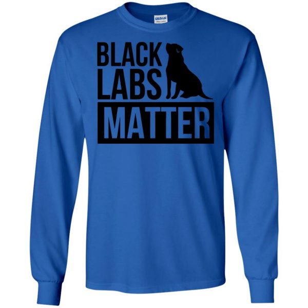 black labs matter long sleeve - royal blue