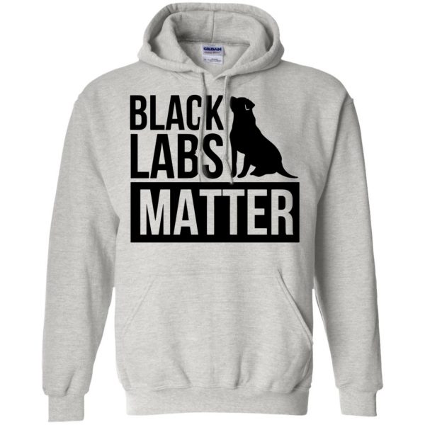 black labs matter hoodie - ash