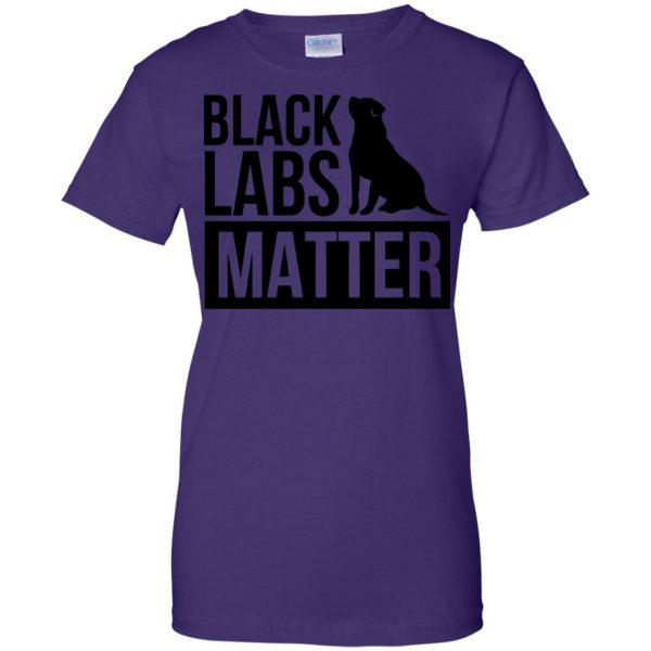 black labs matter womens t shirt - lady t shirt - purple