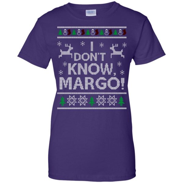 i don't know margo womens t shirt - lady t shirt - purple