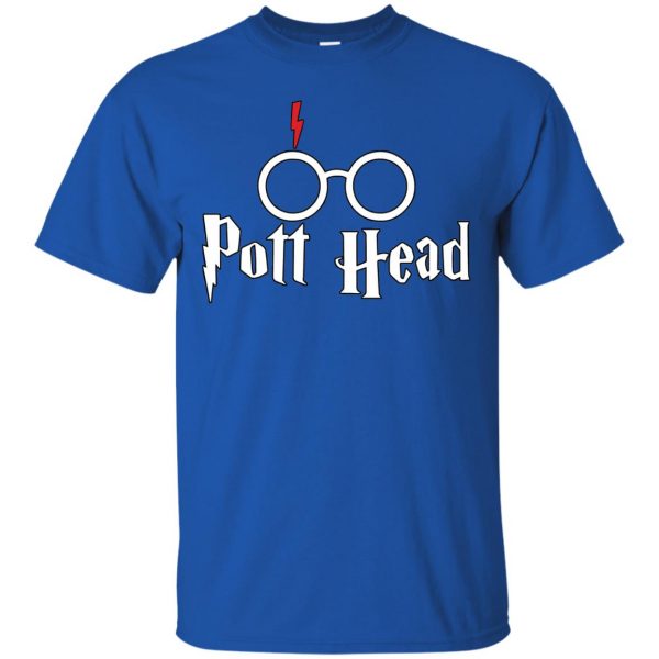 pott head t shirt - royal blue