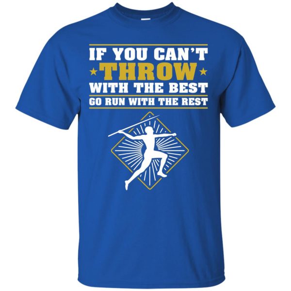 track and field throwers t shirt - royal blue