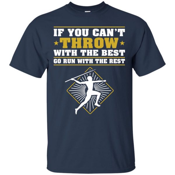 track and field throwers t shirt - navy blue