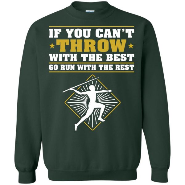 track and field throwers sweatshirt - forest green