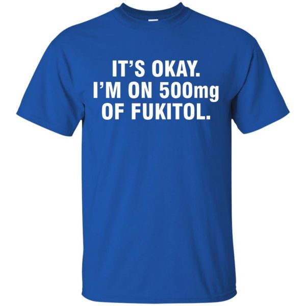 fukitol t shirt - royal blue