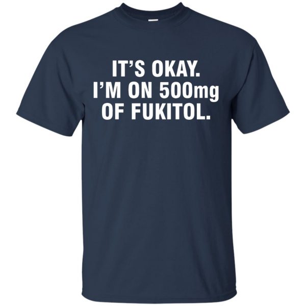 fukitol t shirt - navy blue