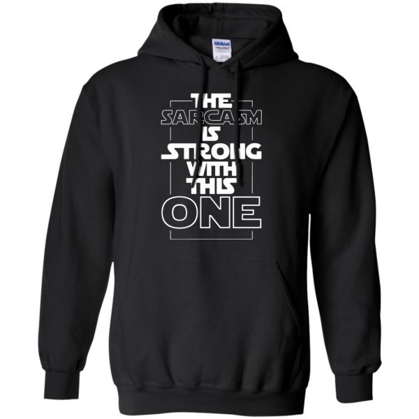 the sarcasm is strong with this one hoodie - black