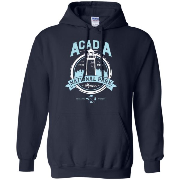 acadia national park hoodie - navy blue