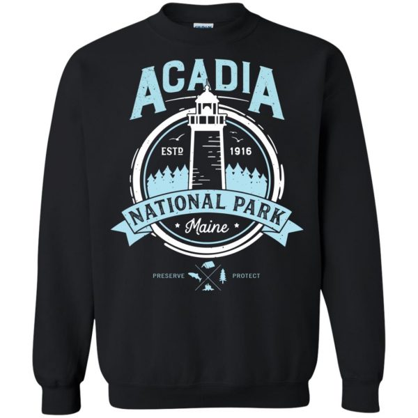 acadia national park sweatshirt - black