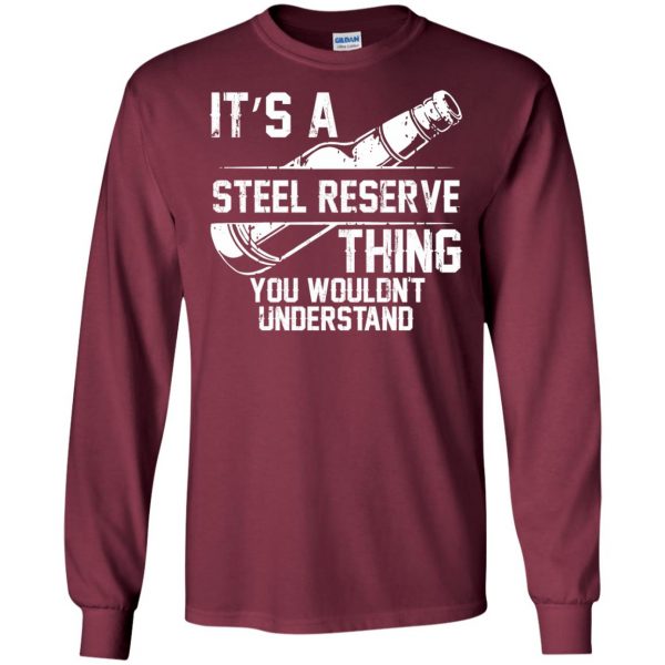 steel reserve long sleeve - maroon