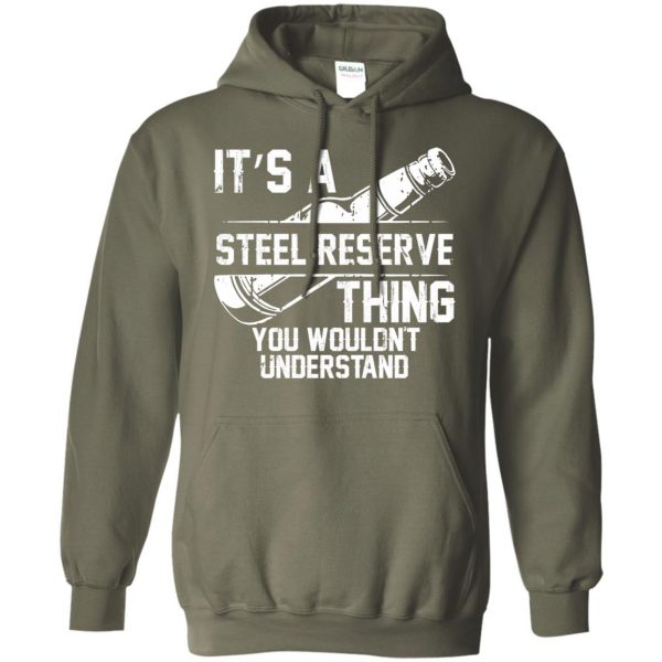 steel reserve hoodie - military green