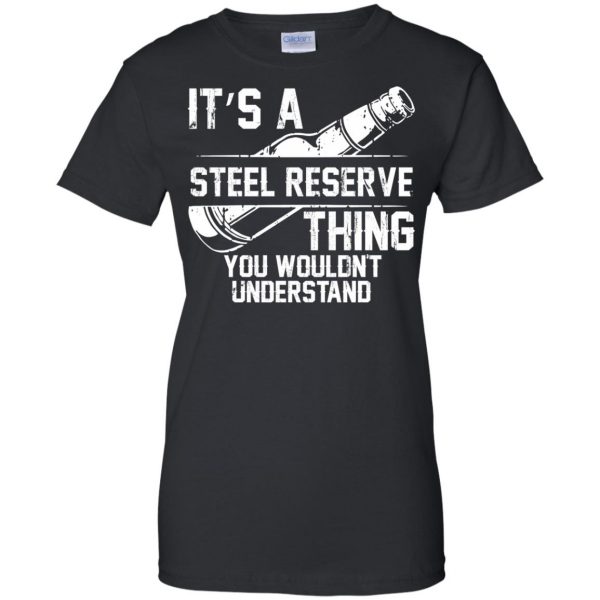 steel reserve womens t shirt - lady t shirt - black