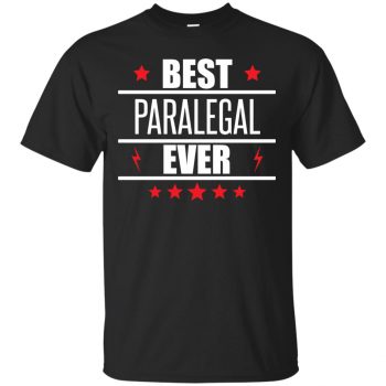 paralegal t shirts - black