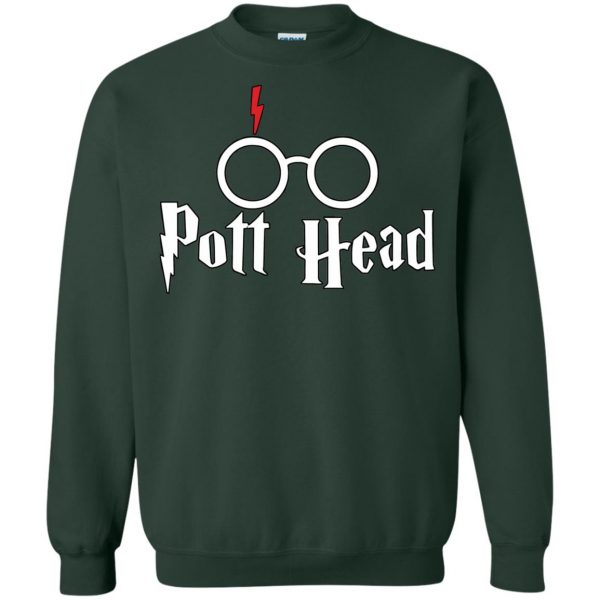 pott head sweatshirt - forest green