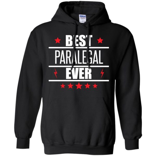 paralegal hoodie - black