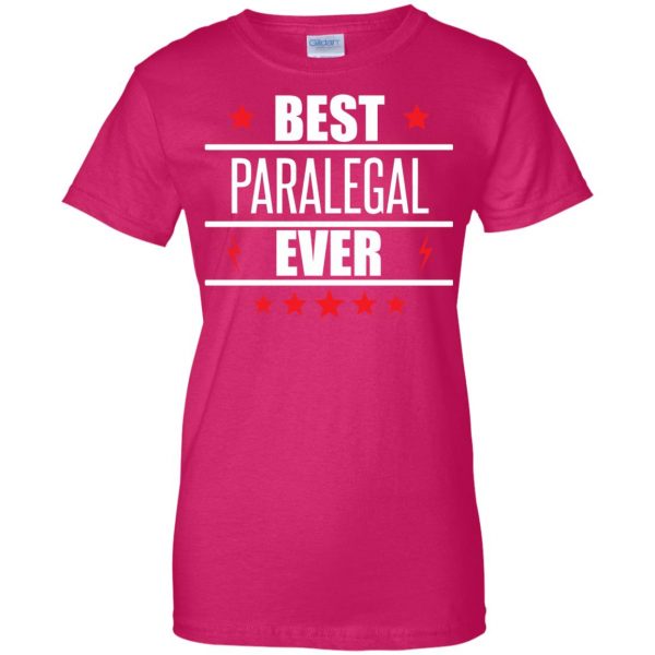 paralegal womens t shirt - lady t shirt - pink heliconia