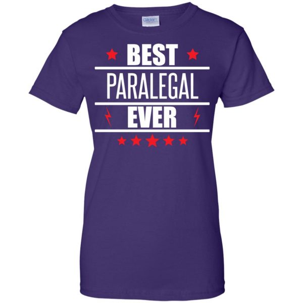 paralegal womens t shirt - lady t shirt - purple