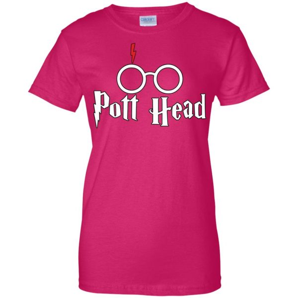 pott head womens t shirt - lady t shirt - pink heliconia