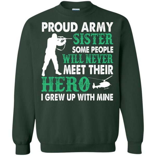 army sister sweatshirt - forest green