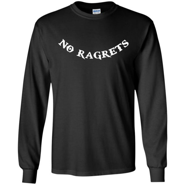no ragrets long sleeve - black
