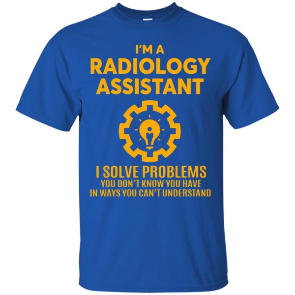 radiology t shirt - royal blue