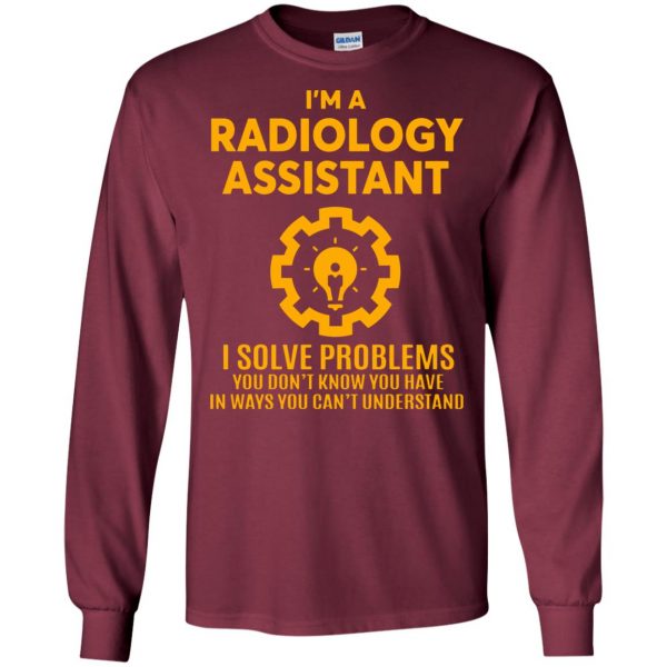radiology long sleeve - maroon