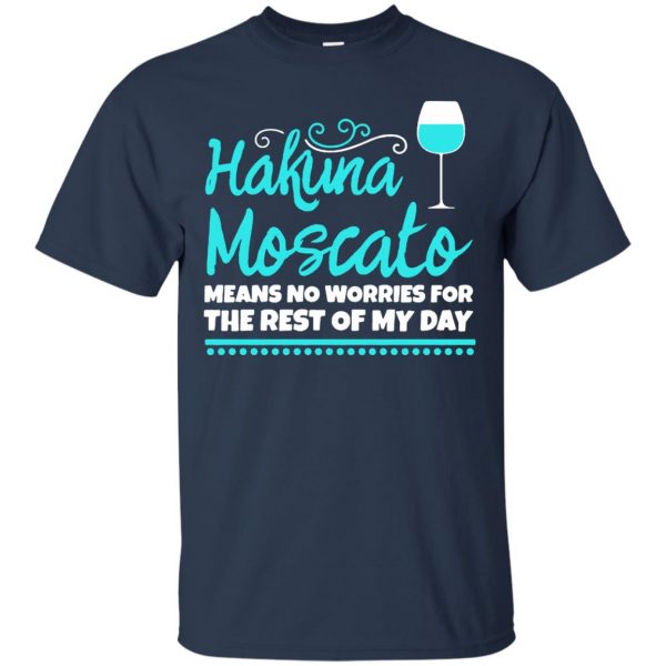hakuna moscato t shirt - navy blue