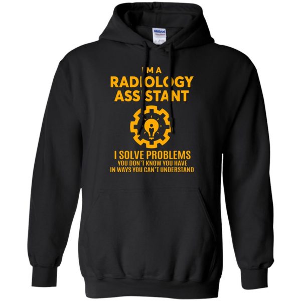 radiology hoodie - black