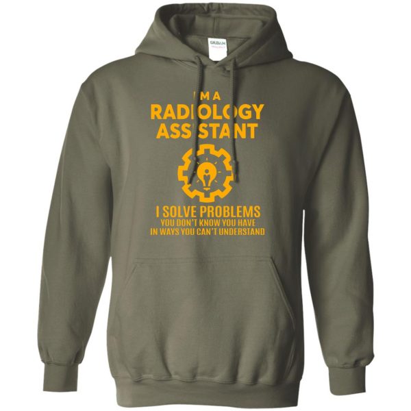 radiology hoodie - military green