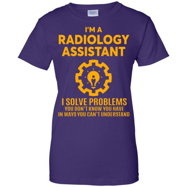 radiology womens t shirt - lady t shirt - purple